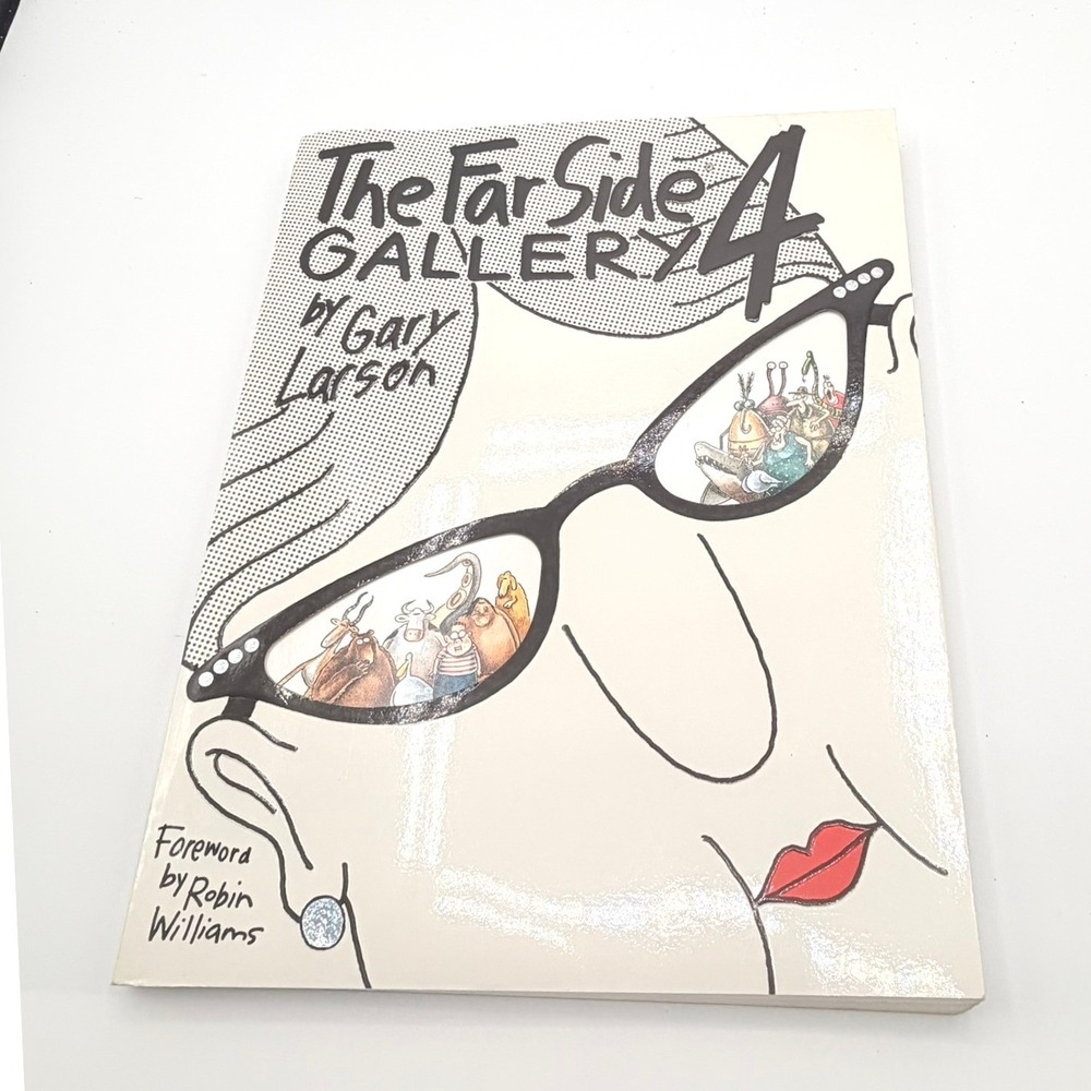 Gary Larson The Far Side Gallery 4 Book OS White Good Paperback Comic Anthology